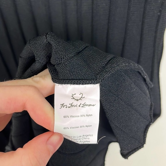 For Love & Lemons Knitz Simone Black Dress - Picture 5 of 5